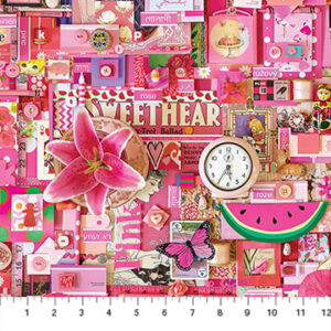 COLOR COLLAGE fabric by Shelley Davies for Northcott Fabrics
