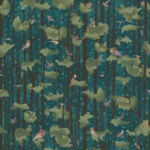 FOREST CHATTER fabric from Maywood Studio