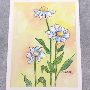 Watercolor Painting Class: Daisies