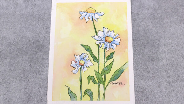 Watercolor Painting Class: Daisies