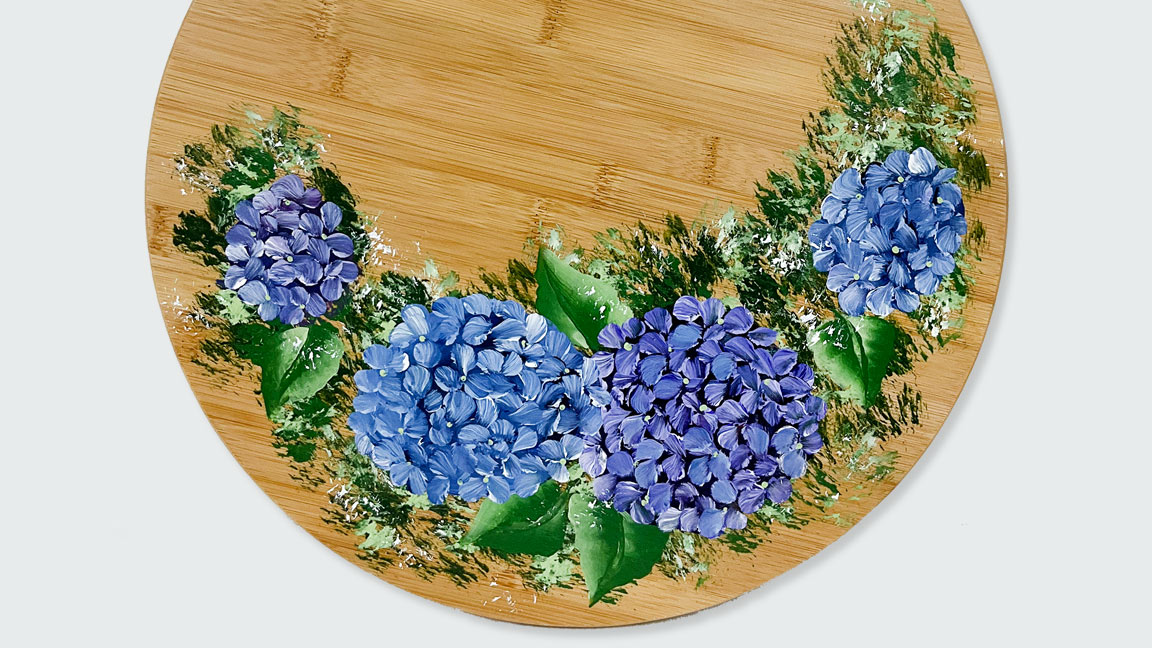 One-Stroke Painting Class - Hydrangeas