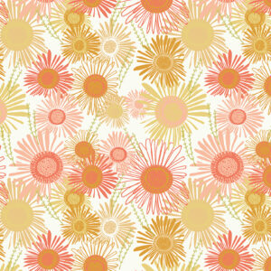 CLUCK CLUCK BLOOM fabric by Teresa Magnuson for Clothworks