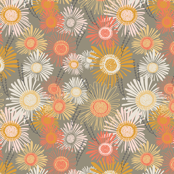 CLUCK CLUCK BLOOM fabric by Teresa Magnuson for Clothworks