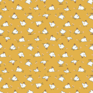 CLUCK CLUCK BLOOM fabric by Teresa Magnuson for Clothworks