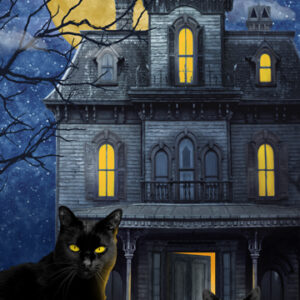 HOCUS POCUS fabric panel by Deborah Edwards for Northcott