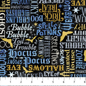 HOCUS POCUS fabric by Deborah Edwards for Northcott