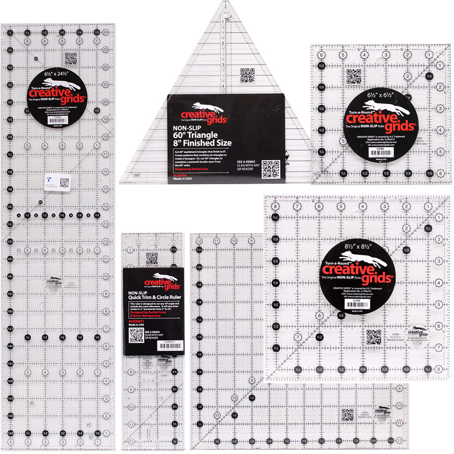 Creative Grids Non-Slip Quilting Rulers Creative Grids Non-Slip Quilting Rulers