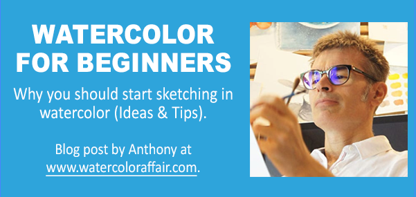 Why start sketching when painting with watercolor.