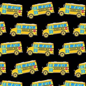 BACK TO SCHOOL fabric by Michael Miller - school bus