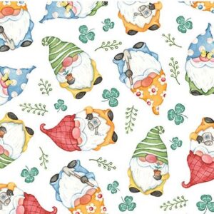 BETTER GNOMES AND GARDENS fabric by Robin Roderick for Michael Miller