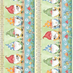 BETTER GNOMES AND GARDENS fabric by Robin Roderick for Michael Miller