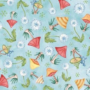 BETTER GNOMES AND GARDENS fabric by Robin Roderick for Michael Miller