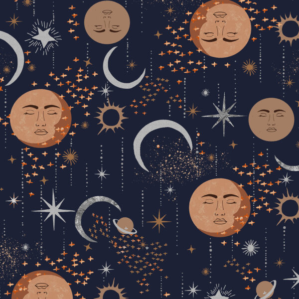 TAILS FROM UNDER THE MOON fabric by RJR Fabrics