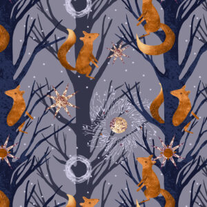 TAILS FROM UNDER THE MOON fabric by RJR Fabrics