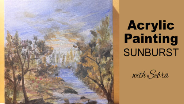 Acrylic Painting Class - Sunburst