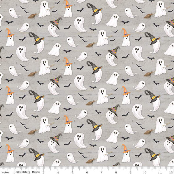 MONTHLY PLACEMATS fabric (Ghosts) by Tara Reed for Riley Blake