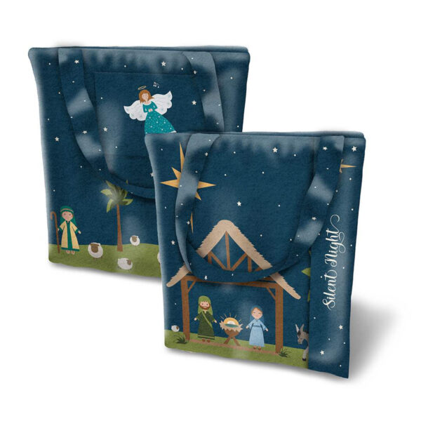 Silent Night Nativity Felt Panel by Riley Blake
