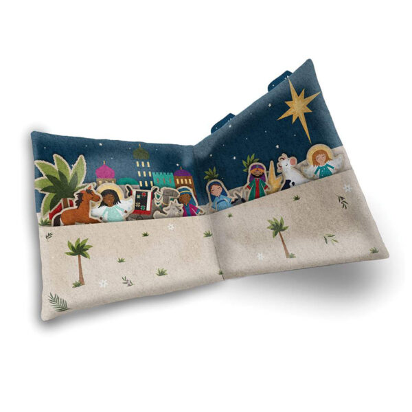 Silent Night Nativity Felt Panel by Riley Blake
