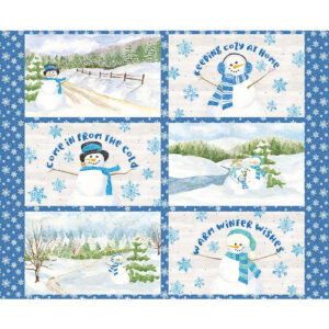MONTHLY PLACEMATS fabric panel (January) by Tara Reed for Riley Blake