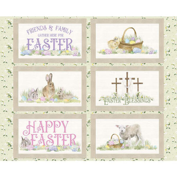 MONTHLY PLACEMATS fabric panel (April) by Tara Reed for Riley Blake