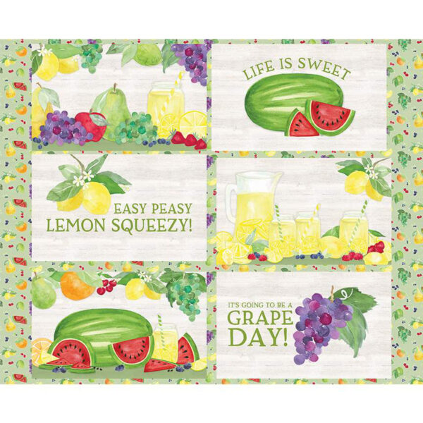 MONTHLY PLACEMATS fabric panel (August) by Tara Reed for Riley Blake