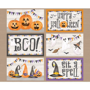 MONTHLY PLACEMATS fabric panel (October) by Tara Reed for Riley Blake
