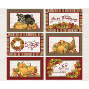 MONTHLY PLACEMATS fabric panel (November) by Tara Reed for Riley Blake