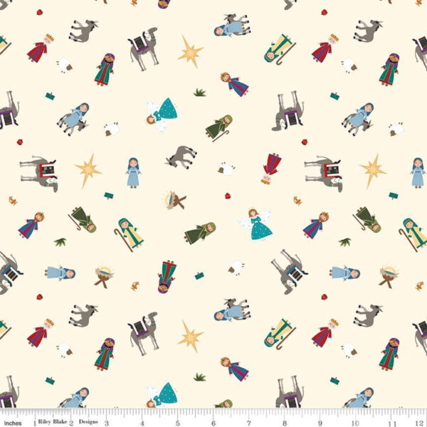 SILENT NIGHT fabric designed by Jennifer Long for Riley Blake Designs.