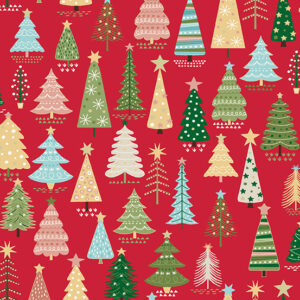 COSY CHRISTMAS fabric by Makower UK
