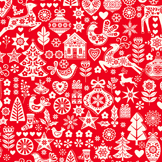 SCANDI CHRISTMAS fabric by Makower UK
