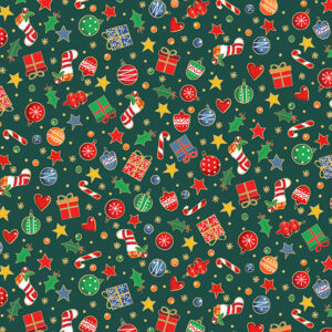 SANTAS CHRISTMAS fabric by Makower UK