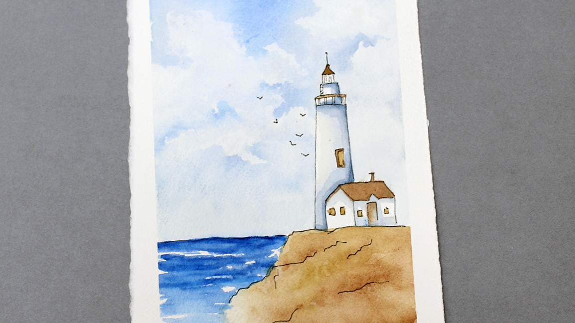 Watercolor Painting Class - lighthouse