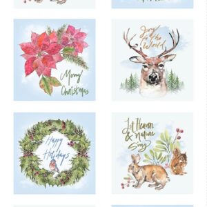 JOYFUL WISHES fabric panel by Lexi Grenzer for Clothworks
