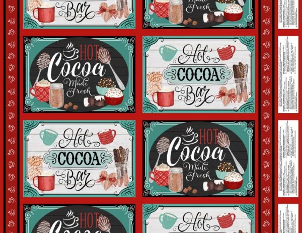 COCOA SWEET Placemat Multi Panel by Danielle Leone for Wilmington Prints