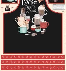 COCOA SWEET apron panel by Danielle Leone for Wilmington Prints