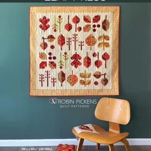 Leaf Press Quilt Pattern using FOREST FROLIC fabric by Robin Pickens for Moda