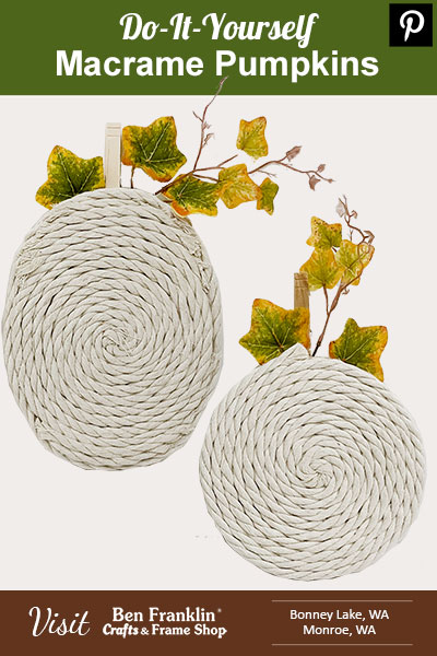 DIY Macramé Pumpkins - Fall Craft Project - PIN