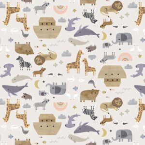 NOAH'S ARK fabric by Paint Love Studio for Dear Stella Design