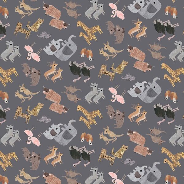 NOAH'S ARK fabric by Paint Love Studio for Dear Stella Design