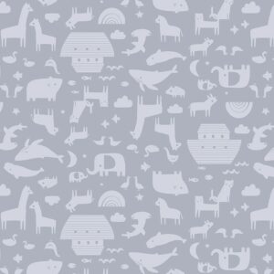 NOAH'S ARK fabric by Paint Love Studio for Dear Stella Design