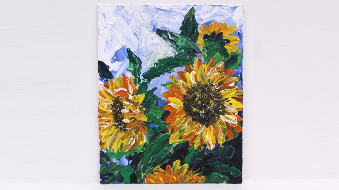 Acrylic Painting Class - Sunflowers