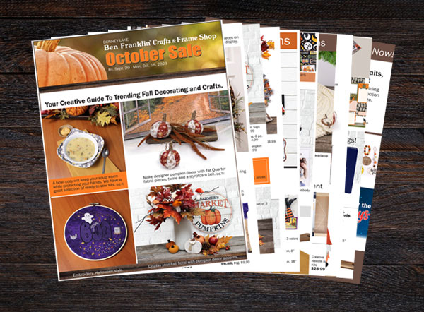 Ben Franklin Crafts - October 2023 SALE