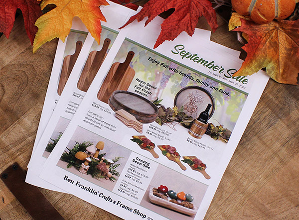 Fall Sale - Ben Franklin Crafts and Frame Shop