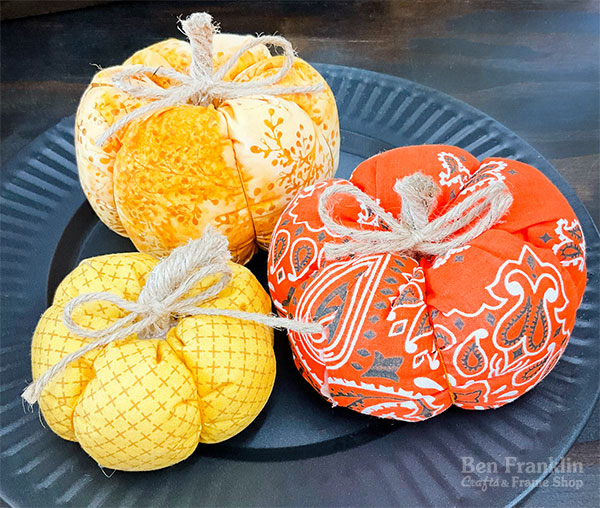 DIY Fabric Pumpkins - follow these easy step-by-step instructions.