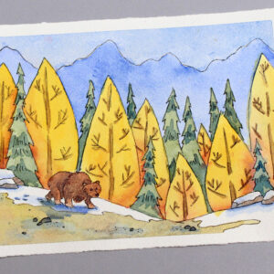 Watercolor Painting Class - Autumn Bear Walk