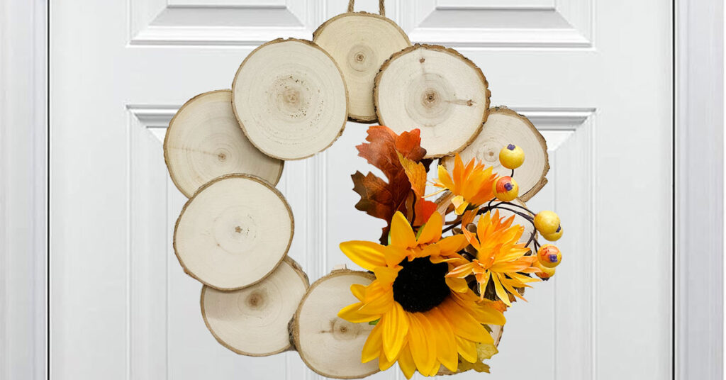 How to Make a Wood Slice Wreath