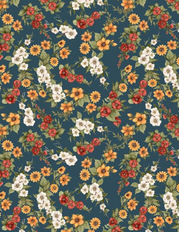 GARDEN GATE ROOSTERS fabric by Susan Winget for Wilmington Prints