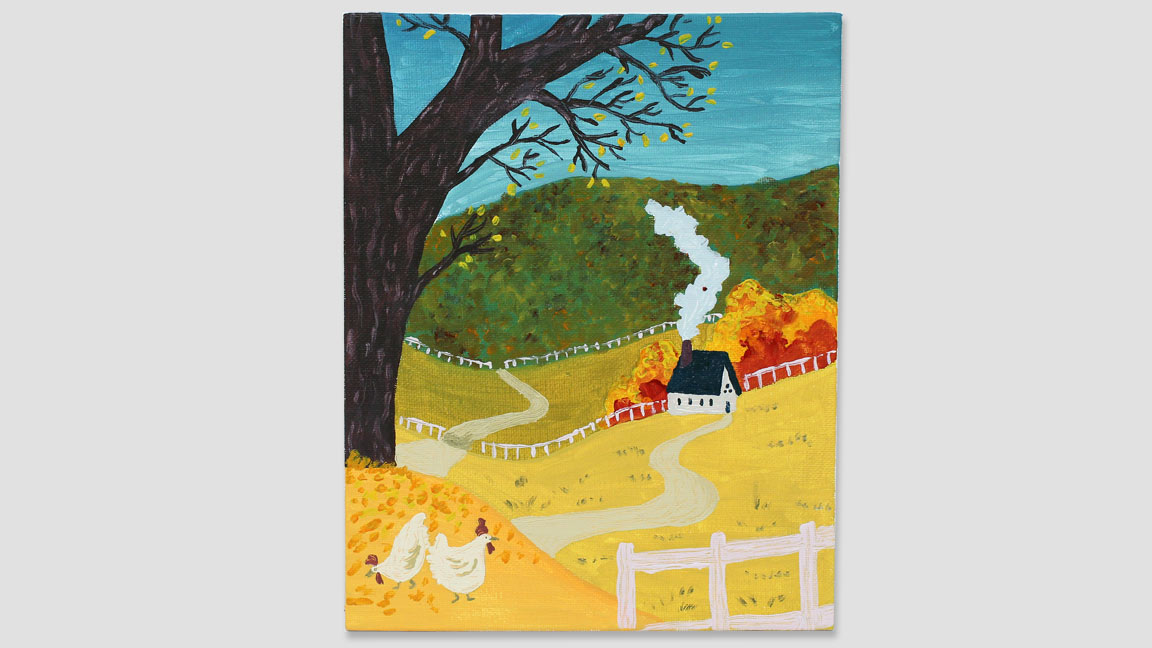 Acrylic Painting, Farmhouse (class)