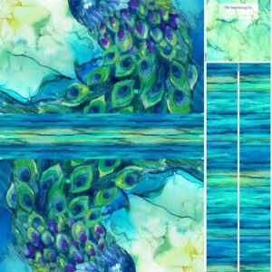 ALLURE fabric panel by Deborah Edwards and Melanie Samra for Northcott Fabrics