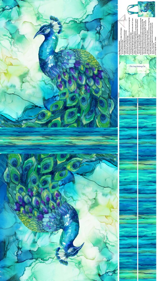 ALLURE fabric panel by Deborah Edwards and Melanie Samra for Northcott Fabrics